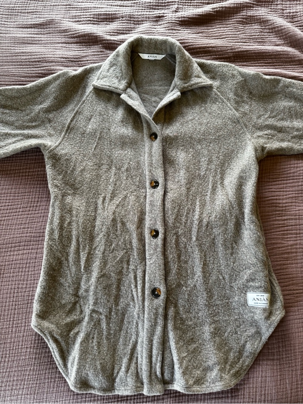ANIAN Beige Loft Coat